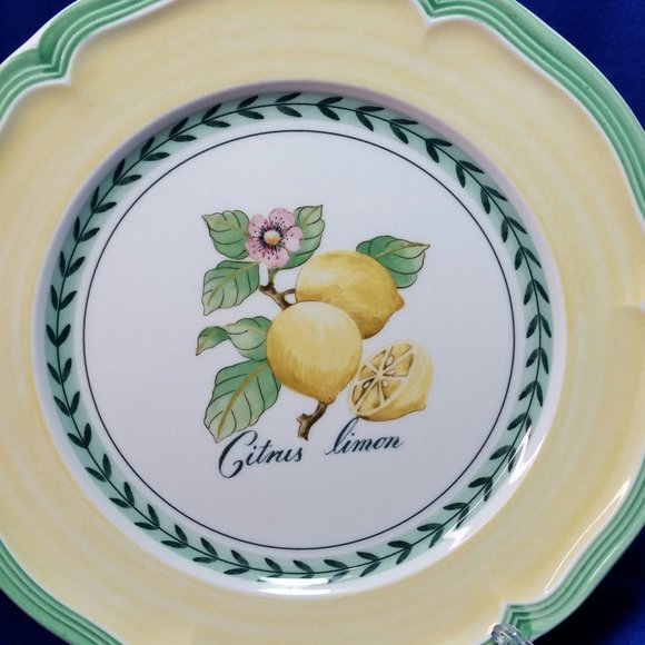Villeroy & Boch Lemon Salad Plate French Garden Valence Collection Pre-Owned - Picture 6 of 10